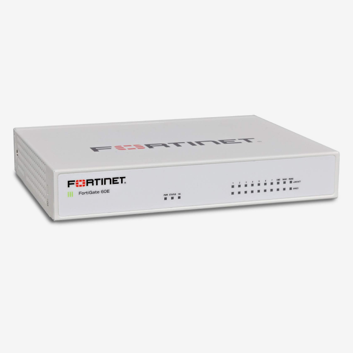 FORTINET FortiGate 60E Next Generation Firewall Appliance - 10 x GE RJ45 Ports - (FG-60E)