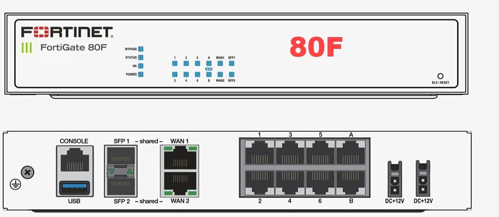 FORTINET FortiGate 80F Next Generation Firewall Appliance - (FG-80F ...
